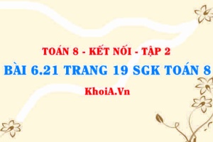 Bài 6.21 trang 19 Toán 8 Kết nối tri thức Tập 2